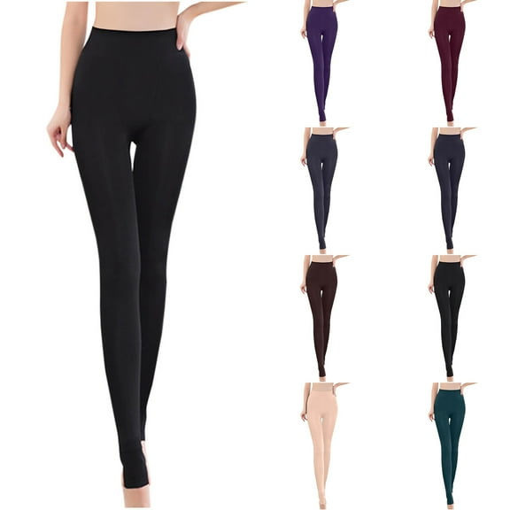 Bovxnpu Women Pajama Pants, Plus Size Pajama Pants Solid Color High Waist Elastic Waist Pearl Fleece Lined Pants Loungewear Sleepwear