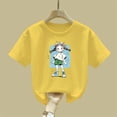 thumbnail image 4 of HADST Girls' Cute Print T-Shirts, Short Sleeve Crew Neck Casual Tops with Cartoon Graphic, Summer Tees for Daily Wear, 4 of 6