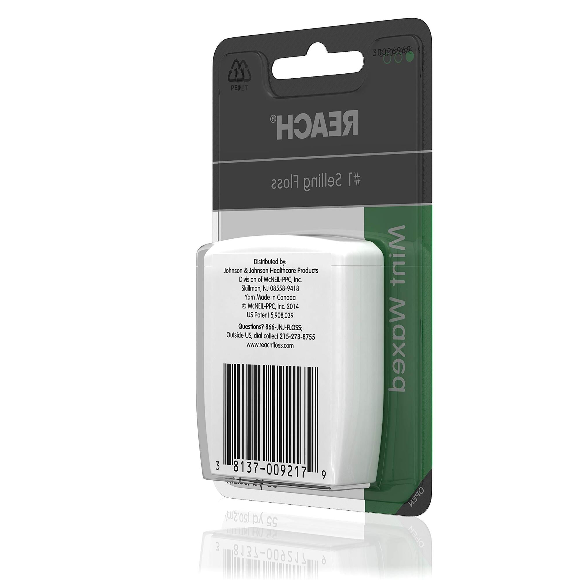 REACH Mint Waxed Dental Floss (Pack of 48)