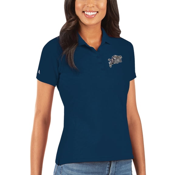 Women's Antigua Navy Navy Midshipmen Legacy Pique Polo