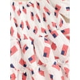 thumbnail image 6 of Bagilaanoe 4th of July Newborn Baby Girl Rompers Dress Flag Print Short Sleeve Bodysuit + Headband 6M 12M 18M 24M Infant Patchwork One Piece Short Jumpsuit for Independence Day, 6 of 8