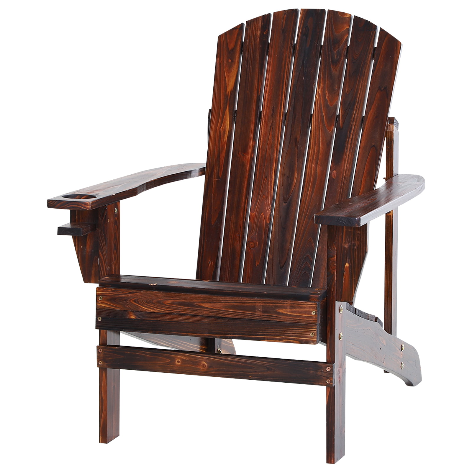 Outsunny Outdoor Classic Wooden Adirondack Deck Lounge