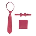thumbnail image 3 of Gioberti Boy's Long Sleeve Dress Shirt + Solid Tie, Bow Tie, and Hanky, 3 of 4