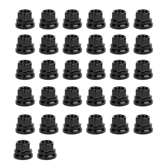 ECCPP 14x1.5 Black Lug Nuts 0.94 Tall Open End Wheel Lug Nuts 2003-2019 for Ford Factory Style 32 Pieces