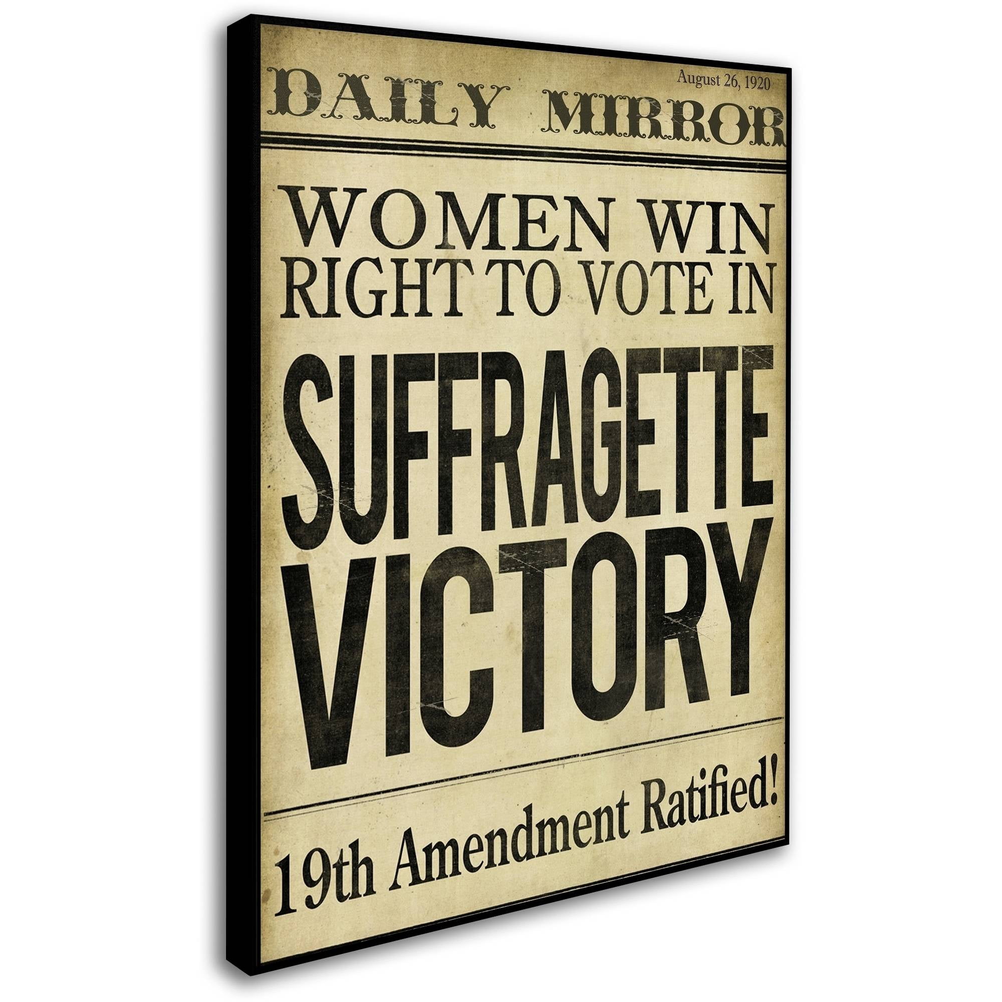 Trademark Fine Art "Women?s Right to Vote" Canvas Art by Color Bakery