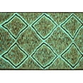 thumbnail image 1 of Ahgly Company Indoor Rectangle Abstract Turquoise Blue Contemporary Area Rugs, 7' x 10', 1 of 4