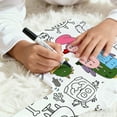 thumbnail image 7 of oqasdz Kids Cartoon DIY Hand Painted Homewear Set Colouring Pajama Sets for Boy and Girl Can Play with and Wear Set Relaxed Fit Pajama Set, 7 of 7