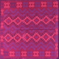 thumbnail image 1 of Ahgly Company Indoor Square Southwestern Pink Country Area Rugs, 8' Square, 1 of 4
