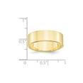 thumbnail image 3 of 10k Yellow Gold 7mm Flat Men's Plain Classic Wedding Band Ring Size 12, 3 of 4