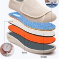 thumbnail image 6 of YOURDIARY Women's Men's Wide Width Shoes with Adjustable Closure Lightweight for Diabetic Edema Plantar Fasciitis Bunions Arthritis Swollen Feet, 6 of 7