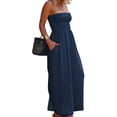thumbnail image 2 of Strapless Women's Sleeveless Jumpsuit Summer Casual Loose Jumpsuit Women's with Pockets Jumpsuit, 2 of 6