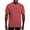 Crimson Red, variant on - Delta Sigma Phi Color Stacked Logo T Shirt - Mens Comfort Colors Shirt