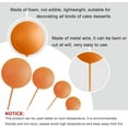 thumbnail image 3 of NOGIS 20 Pcs Mini Balls Cake Decoration Balloons Silver Cake Topper Foam Bubble Birthday Party Cupcake Topper Ball Shaped Cake Insert Bubble Balls DIY Decor for Wedding Anniversary (Orange), 3 of 7