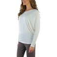 thumbnail image 7 of ToBeInStyle Women's Long Sleeve Dolman Top - Ivory - 3X, 7 of 7