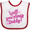 thumbnail image 3 of Inktastic Will You Marry Daddy Boys or Girls Baby Bib, 3 of 4