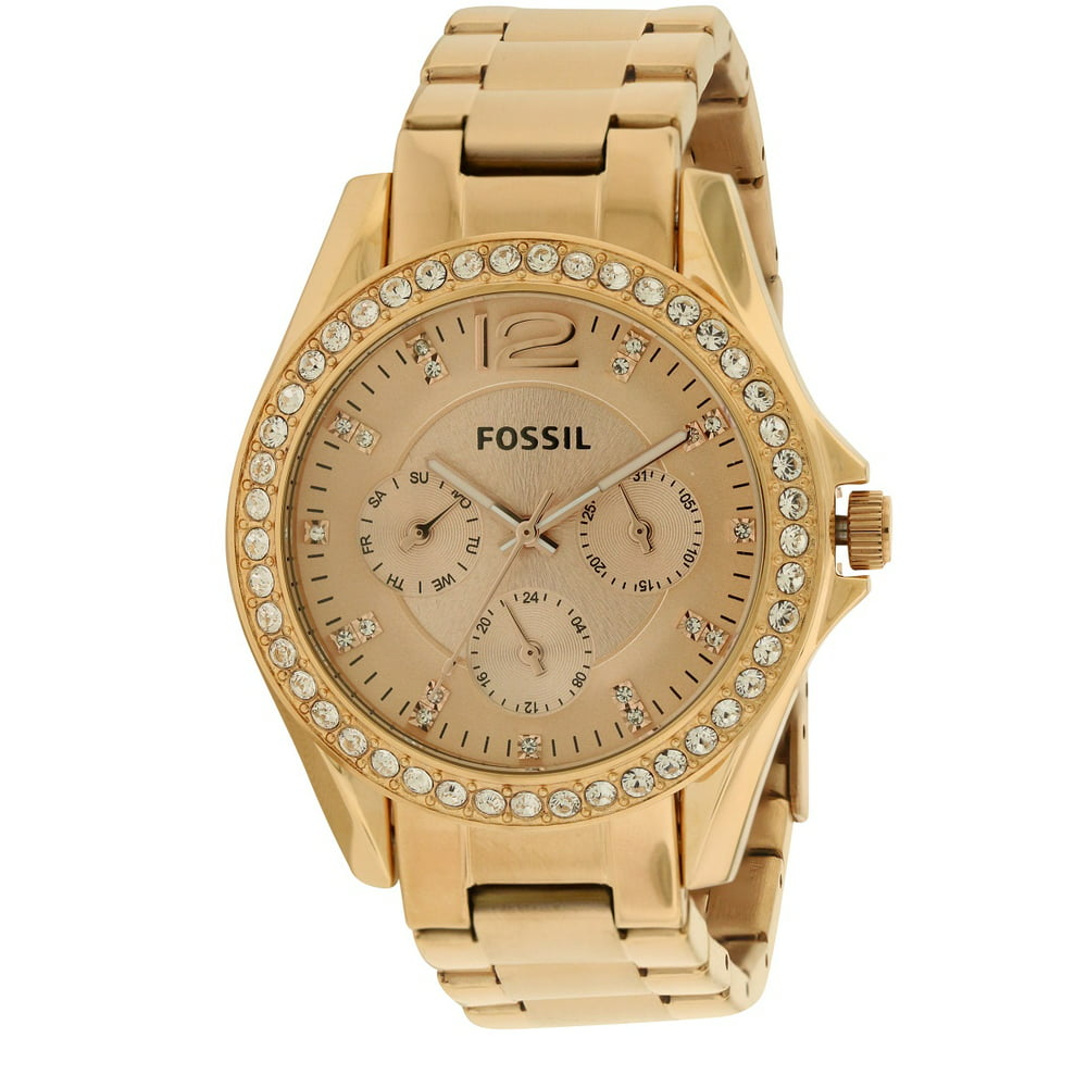Fossil - Fossil Women's Riley Multifunction Rose Gold Watch ES2811 ...