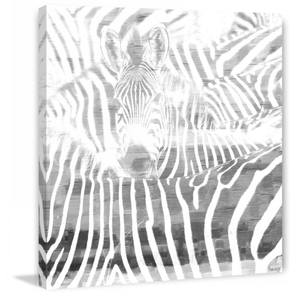 Parvez Taj "Zebra Stare" Print on Canvas