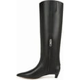 thumbnail image 3 of Franco Sarto Women's Martin Pointed Toe Knee High Boot Black Leather 11M, 3 of 5
