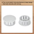 thumbnail image 4 of Uxcell 64PCS 22mm Light Gray Plastic Hole Plugs, Flush Type Panel Hole Caps, 4 of 6