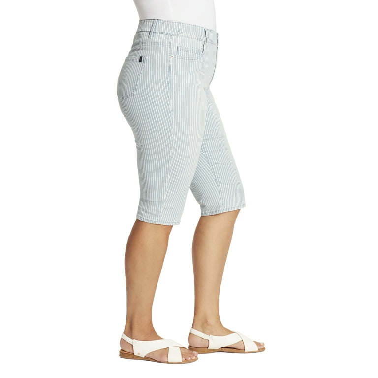 Gloria Vanderbilt Women's Plus Size Comfort Curvy Skimmer Shorts 