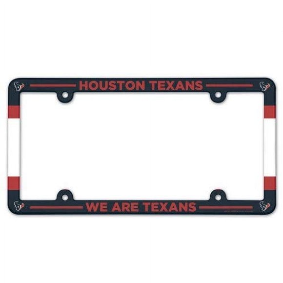 Placa de matrícula WinCraft Houston Texans NFL marco a todo color