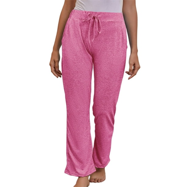 Niuer Womens Plus Size Yoga Sweatpants Wide Leg Lounge Pajamas Pants