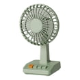 thumbnail image 4 of Mini ventilador portátil multifuncional de mesa, recargable por USB, con función de aire acondicionado. Verde, 4 of 9