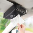 thumbnail image 4 of Caja de pañuelos de cuero para el coche, parasol, respaldo del asiento, bolsa colgante, accesorios para Mercedes Benz Clase B/C/E/S AMG C200L GLC GLE CLA W211, 4 of 5