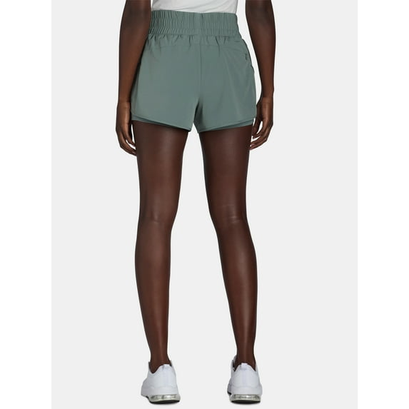 Avia Women's and Women's Plus Running Shorts with Bike Liner, Sizes XS-4X