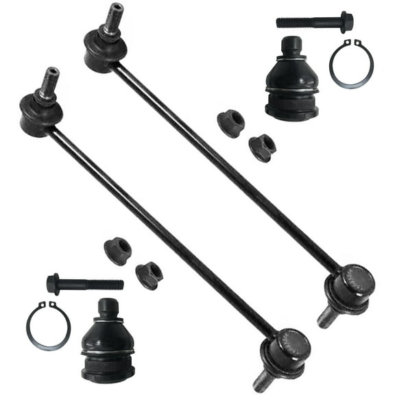 Detroit Axle - Front Sway Bars Lower Ball Joints for 2020-2021 Kia Soul 2021 Seltos, 2 Lower Ball Joints 2 Stabilizer Sway Bar End Links Replacement