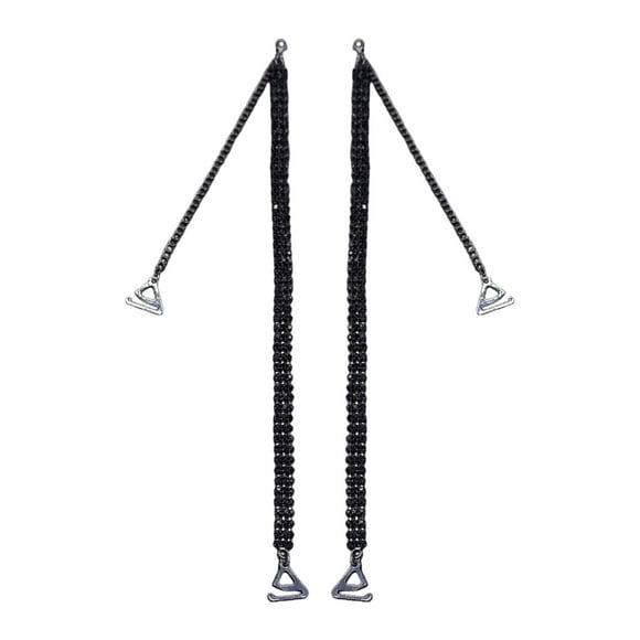 1 Pair Rhinestone Bra Strap Invisible Shoulder Strap Adjustable Nonskid Bra Belt Black 1.8cm Hook