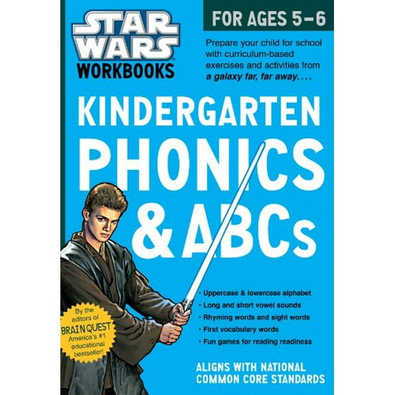 Pre-Owned Kindergarten Phonics and ABCs (Star Wars Workbook) Paperback