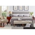 thumbnail image 2 of INSPIRE Q Bellevista Square Button-tufted Upholstered King-Size Bed with Footboard by, 2 of 5