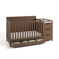 thumbnail image 4 of Graco Hadley 5-in-1 Convertible Baby Crib and Changer with Drawer, Hazelnut, 4 of 16