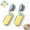 2PCS Yellow, variant on Professional Pet Eye Comb, Stainless Steel Folding Round Head Grooming Tool, Tear Stain Remover Flea Lice Combs, Precisely Clean Eye Area Dirt for Cats Dogs