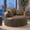 Camel, variant on KavlSean 53.5" Corduroy Oversized Round Chaise Lounge, Comfy Upholstered Boneless Couch with Pillow, No Assembly Required, Deep Seat Lounge Floor Compression Sofa Chair for Living Room, Apartment