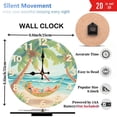 thumbnail image 3 of Tropical Beach Hammock Girl Summer Wall Clock Home Decor 10-Inch Silent Wooden Wall Clock, Battery Operated (AA Batteries Not Included), Artistic Home Decor, 3 of 8
