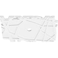 thumbnail image 2 of 28"W x 18 5/8"H x 2"ID x 9 3/4"C x 1"P Novo Architectural Grade PVC Contemporary Ceiling Medallion, 2 of 11