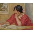 thumbnail image 2 of Pierre-Auguste Renoir 24x20 Gold Ornate Framed and Double Matted Museum Art Print Titled - Leontine Reading, 2 of 4