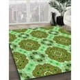 thumbnail image 2 of Ahgly Company Indoor Rectangle Patterned Stoplight Go Green Area Rugs, 4' x 6', 2 of 6