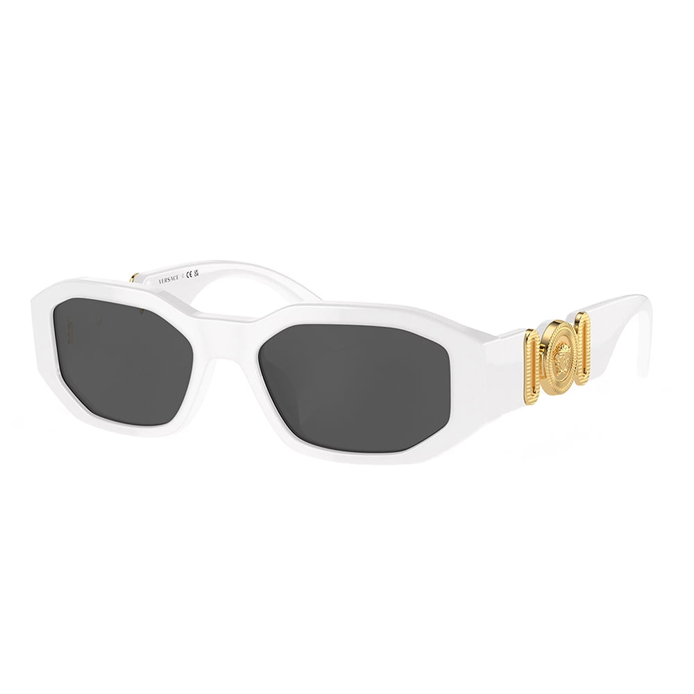 サングラス VERSACE Woman Sunglasses White 0VE4442 314/M3 Versace Round Ladies Sunglasses, VE4442 314/M3, White