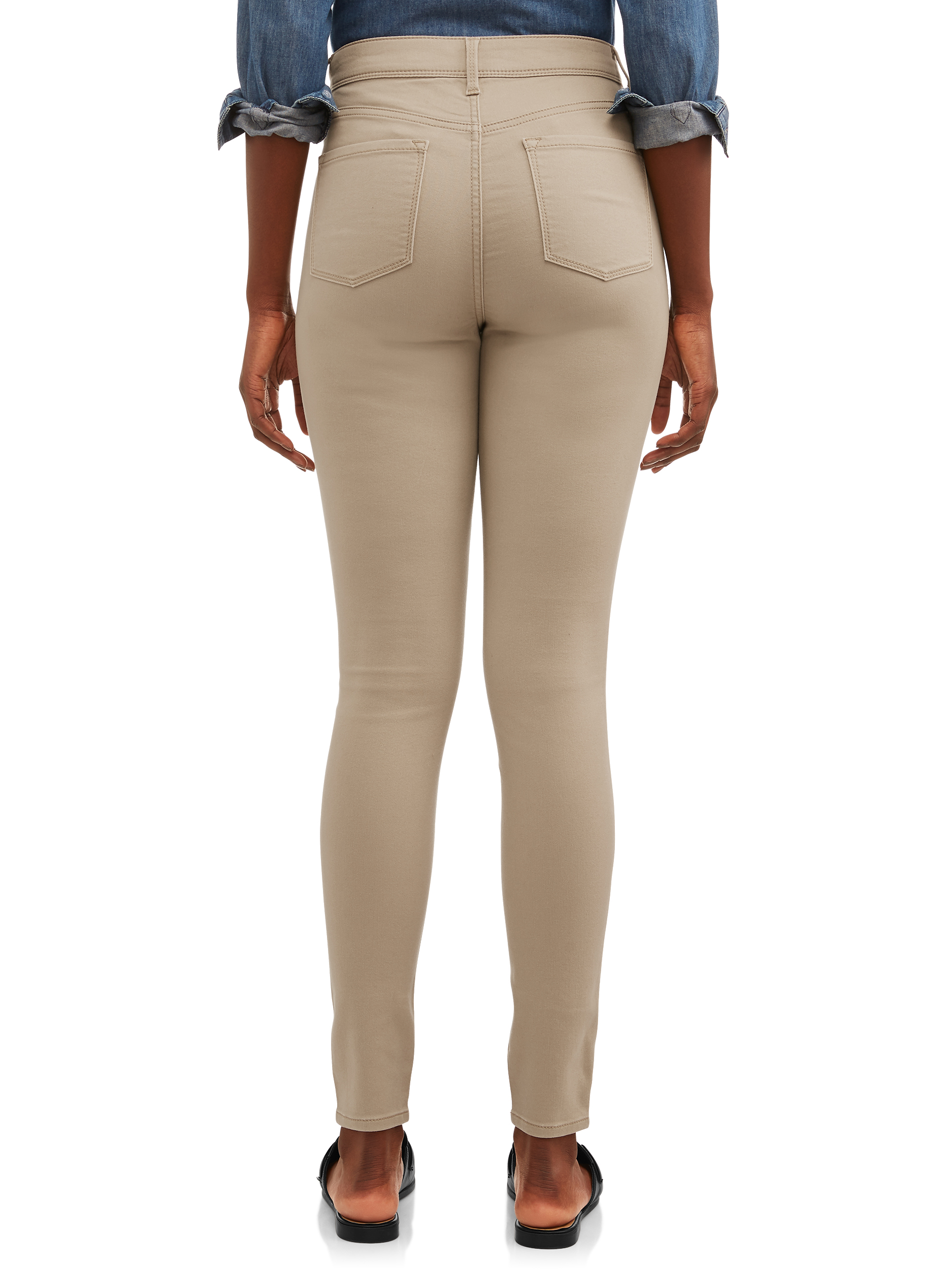 Time and Tru Women's High Rise Sculpted Jeggings - image 2 of 4