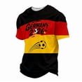 thumbnail image 3 of Soccer Cup 2026 Graphic Tee for Men, Crew Neck Short Sleeve National Team Jersey Shirt - Lightweight Summer Fan Top with Country Flag Print for Match Day & Casual Wear Black L, 3 of 6