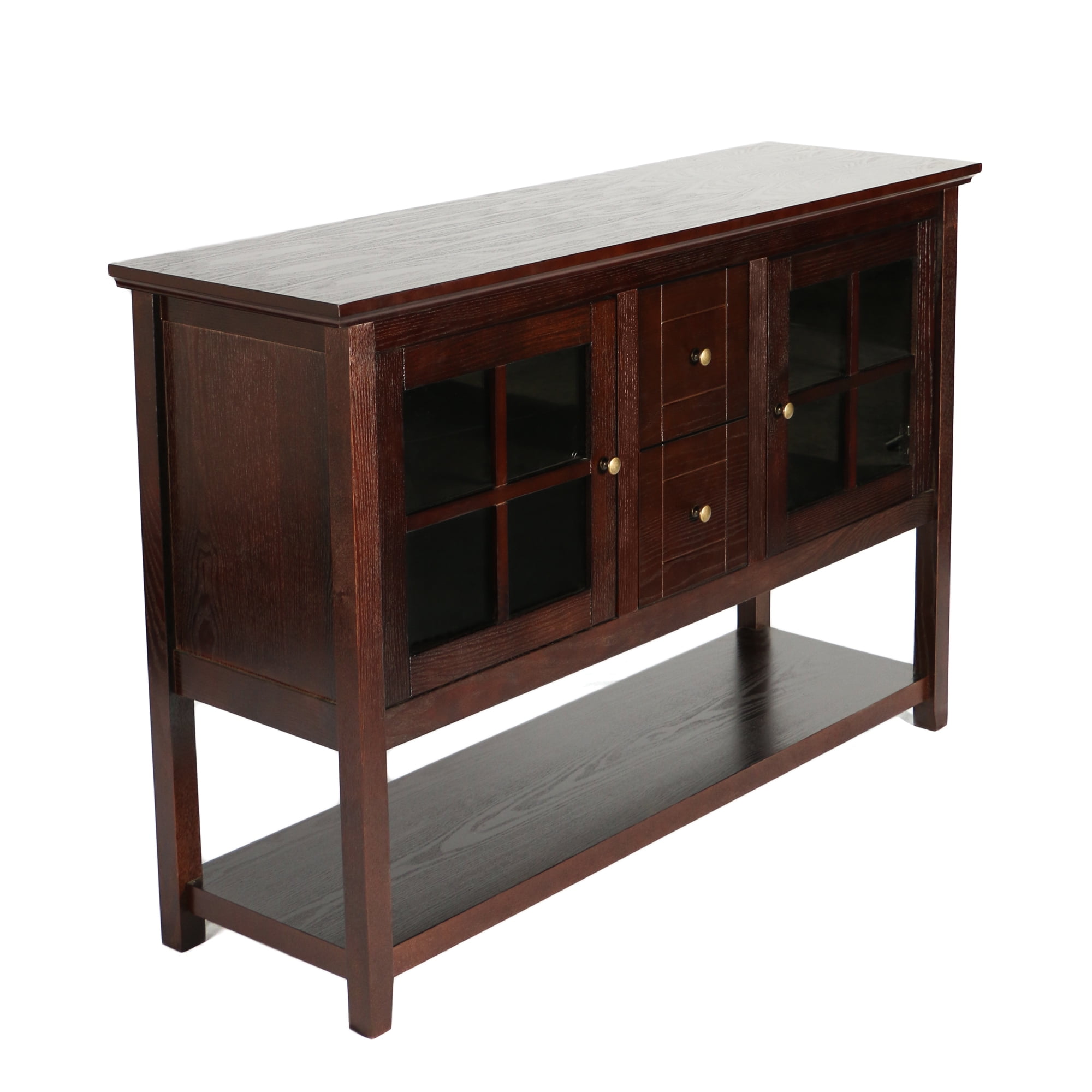 Walker Edison 52" Wood Console Table Buffet TV Stand for TV's up to 55" - Espresso