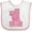 White and Pink, variant on Inktastic First Birthday Flamingo 1 Year Old Girl Girls Baby Bib