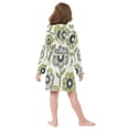 thumbnail image 7 of FORMRS Kids Bathrobe Unisex Hooded Robe Toddler Pajamas Sleepwear, Size 4-6T, Retro Flower, 7 of 7