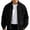 Black, variant on Corduroy Men's Bomber Jacket Ribbed Textured Stand Collar Zip Up Jacket Loose Casual Outer Coat With Pockets Elastic Cuffs Hoodless Outwear For Fall Winter
