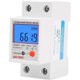 thumbnail image 2 of Single-Phase Multifunction Electronic Energy Meter with LCD Display - DIN Rail Mount - 5-80A 230V - Size: 7.8x3.5x6.5cm, 2 of 5