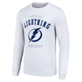thumbnail image 2 of Men's Starter White Tampa Bay Lightning Logo Long Sleeve T-Shirt, 2 of 3