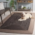 thumbnail image 3 of SAFAVIEH Braided Lars Geometric Reversible Area Rug, Beige/Black, 5' x 8', 3 of 13